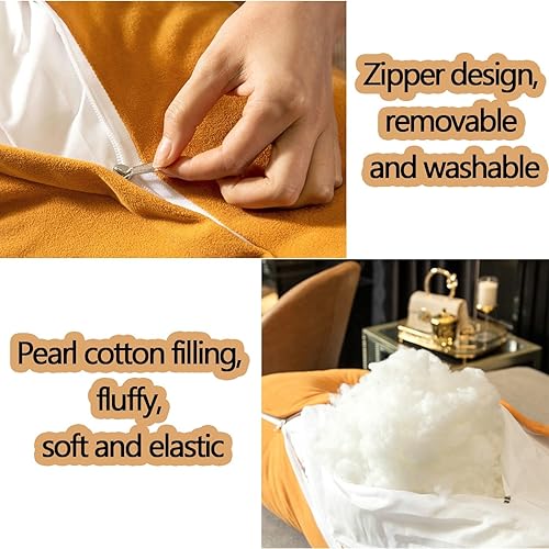 Miniatura 6 de Almohada triangular para cabecero, almohada de cuña grande lavable para el cuerpo, soporte de posicionamiento del respaldo, almohadas de lectura