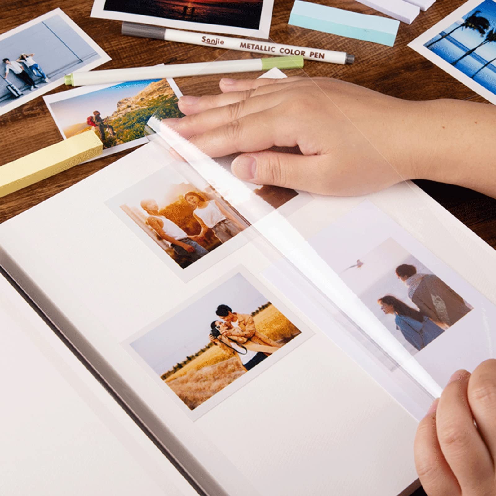 Fotoalbum DIY. Handgemachtes Souveniralbum for Paare, die über Plastik eingefügt werden, kann ein Fotoalbum mit großer Kapazität schreiben Fotobuch ( Color : 40 sheets/white paper , Size : Small )