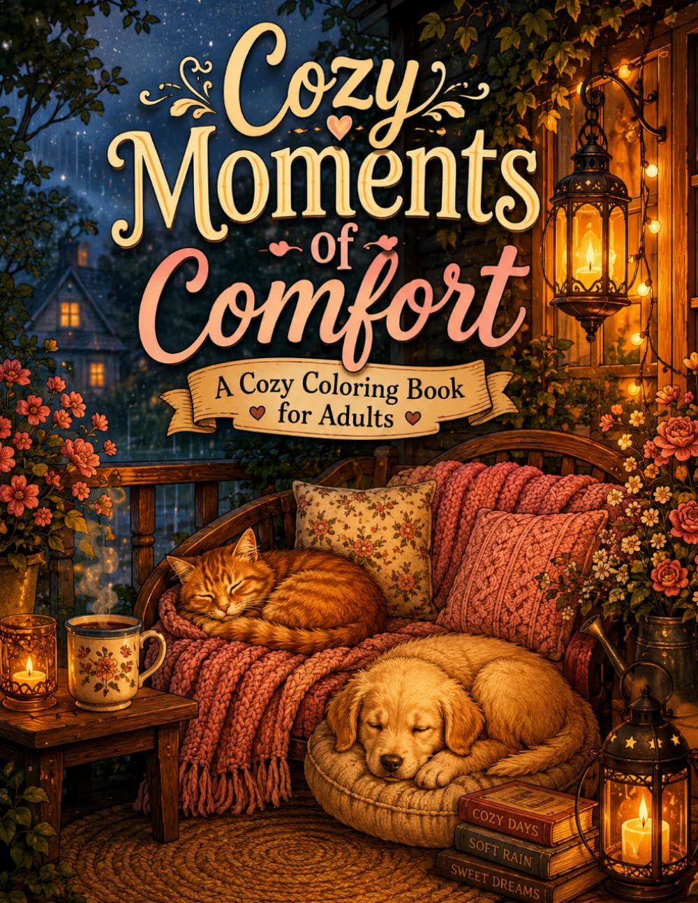 Cozy Moments Of Comfort: A Heartwarming Coloring Book