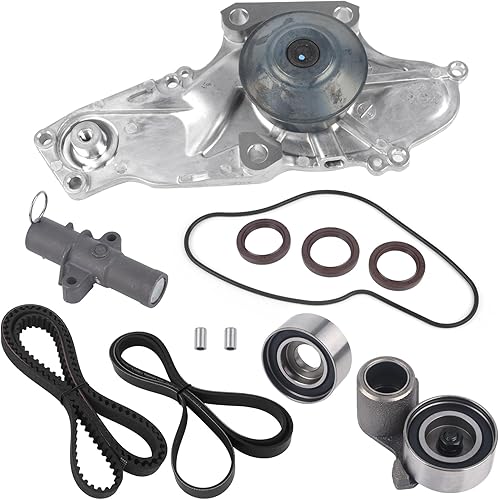 Autoround TKH002 Kit de correa de distribución con bomba de agua compatible con Honda Accord 2003-2017Pilot 05-15Odyssey 05-17Ridgeline 06-14, Acura