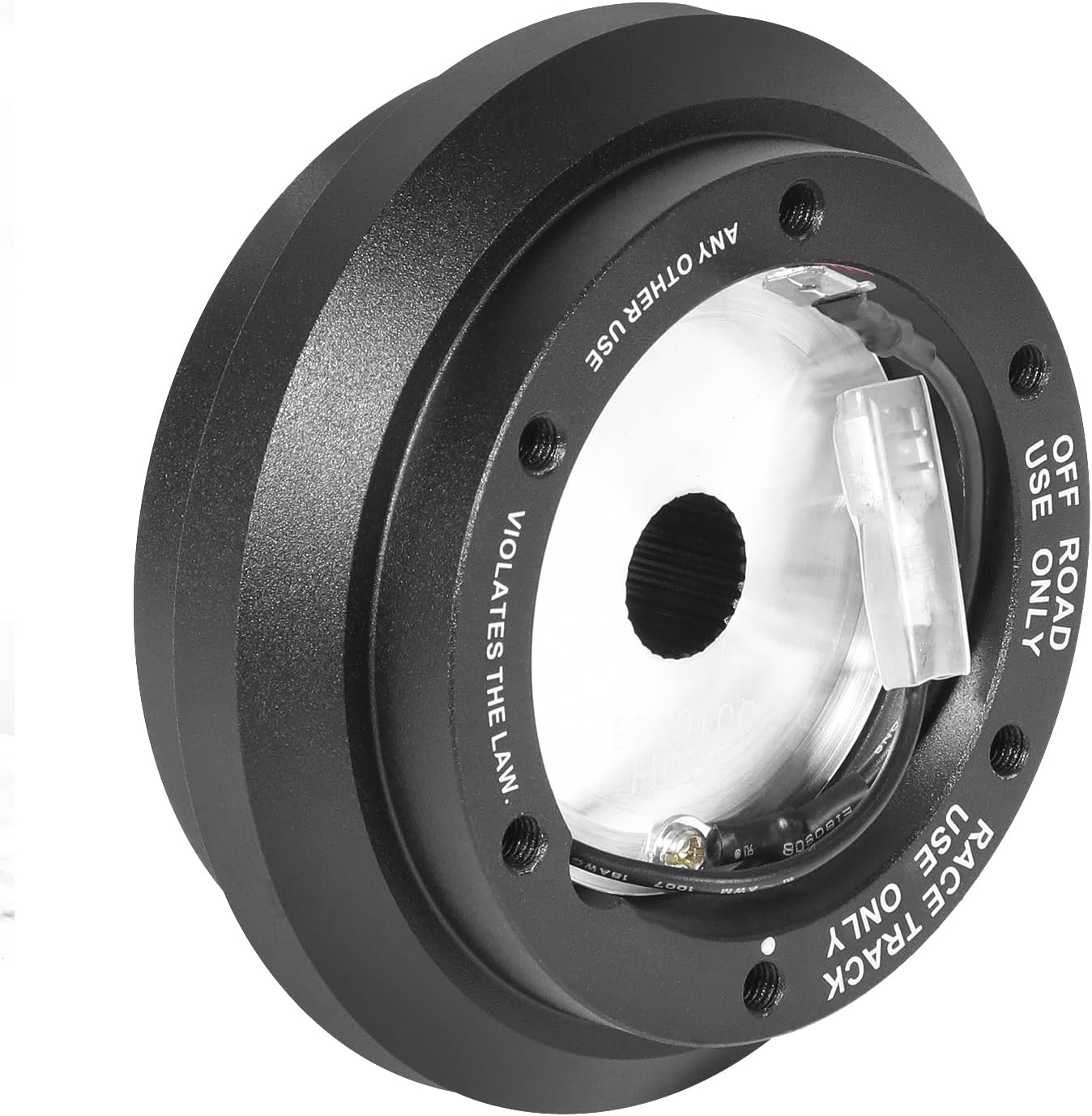 NRG Innovations NRG-SRK-190H Racing Style Steering Wheel Quick Release Short Hub Adapter, 6 X 70mm Bolt Pattern, Black Body