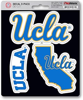 FANMATS NCAA University of California - Los Angeles (UCLA) 3 Piece Decal Set
