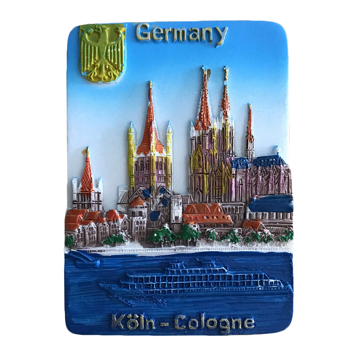 Wedarego Mini 3D Cologne Germany Refrigerator Magnet Travel Souvenirs Creative Home and Kitchen Decoration Germany Fridge Magnet Collection