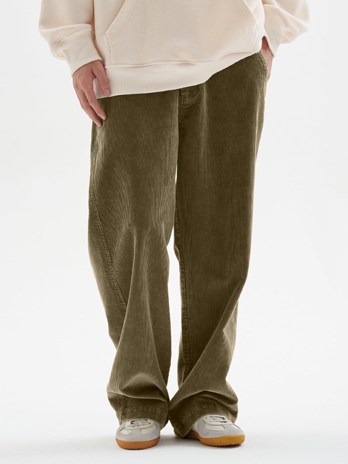 HOTake Men's Casual Loose Fit Stretch Corduroy Pants - Image 5