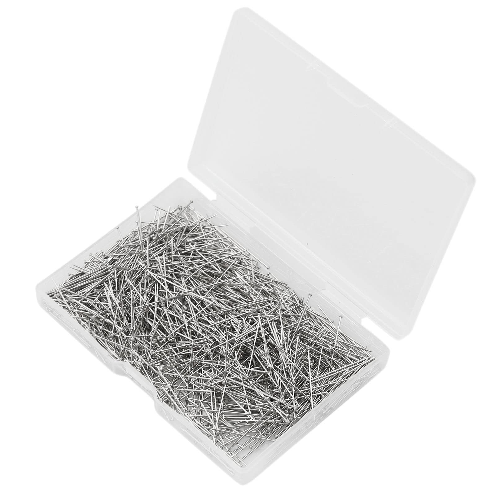 1100 Spilli da Cucito da 2,5 Cm, Dritti per Sartoria, Gioielli, in Raso Fine, per Cucito e Artigianato