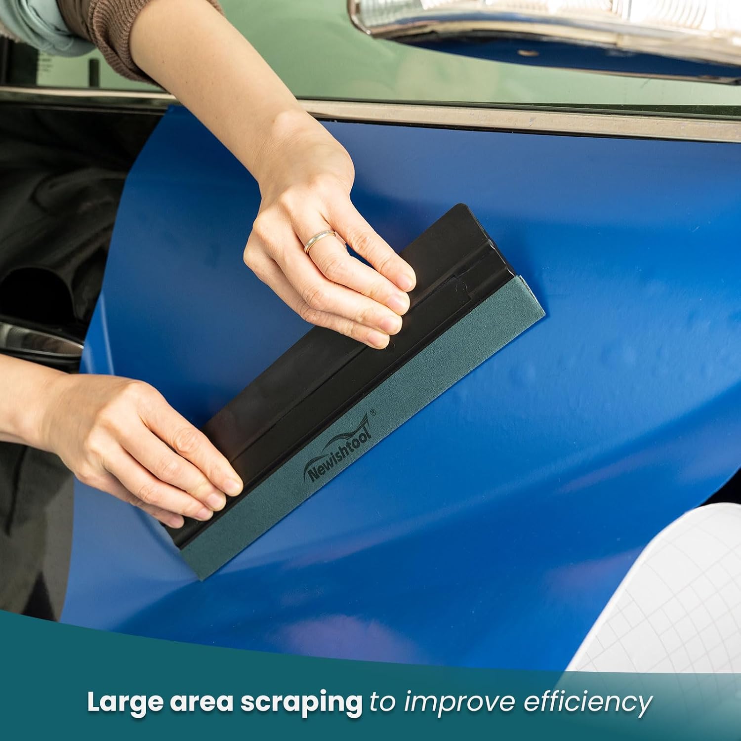 NEWISHTOOL 7 in 1 Vinyl Squeegee Tool Different Sizes Plastic Scraper Cards