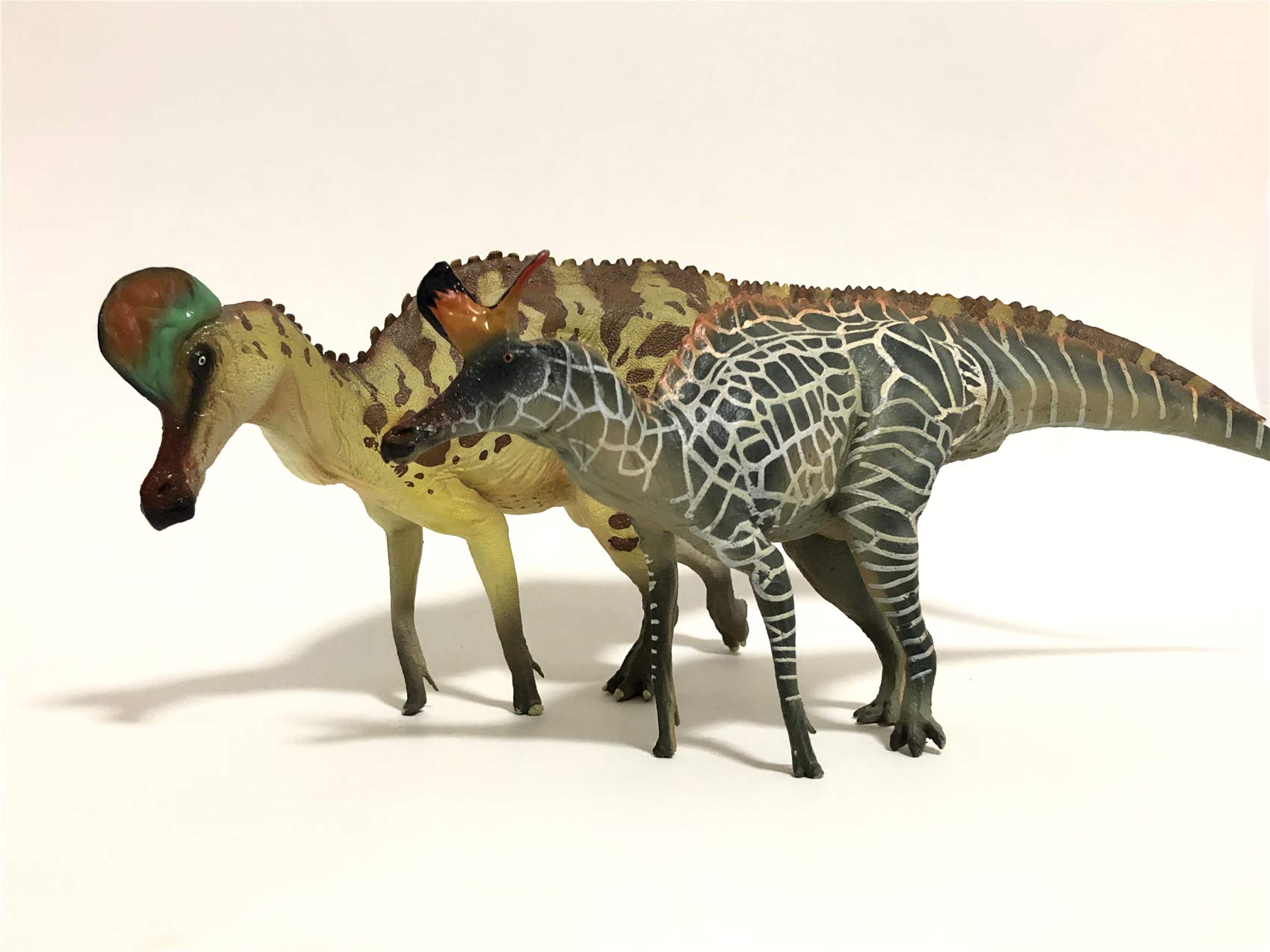AMITD Corythosaurus Figure Realistic Hadrosauridae Dinosaur PVC Animal Model Decoration Gift