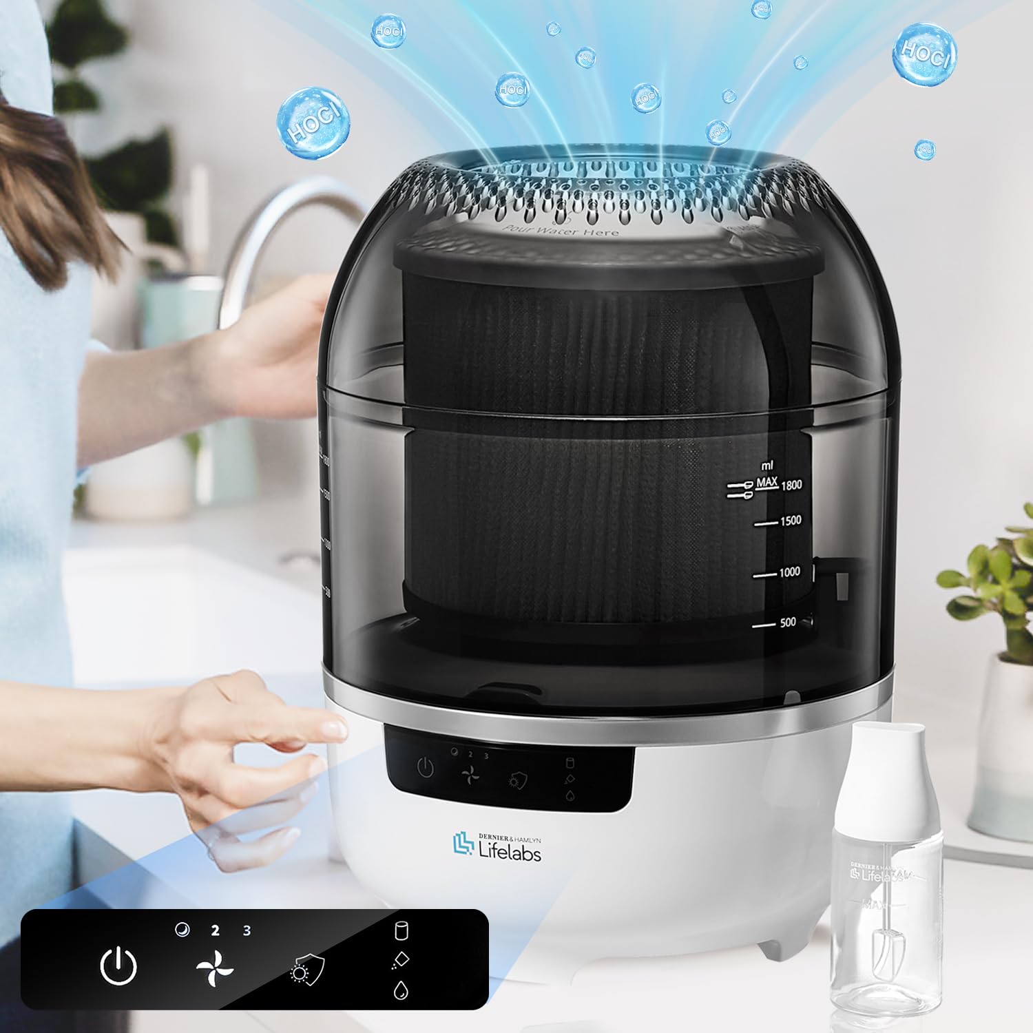Amazon.com: Air Purifier for Bedroom, Air Purifier and Humidifier