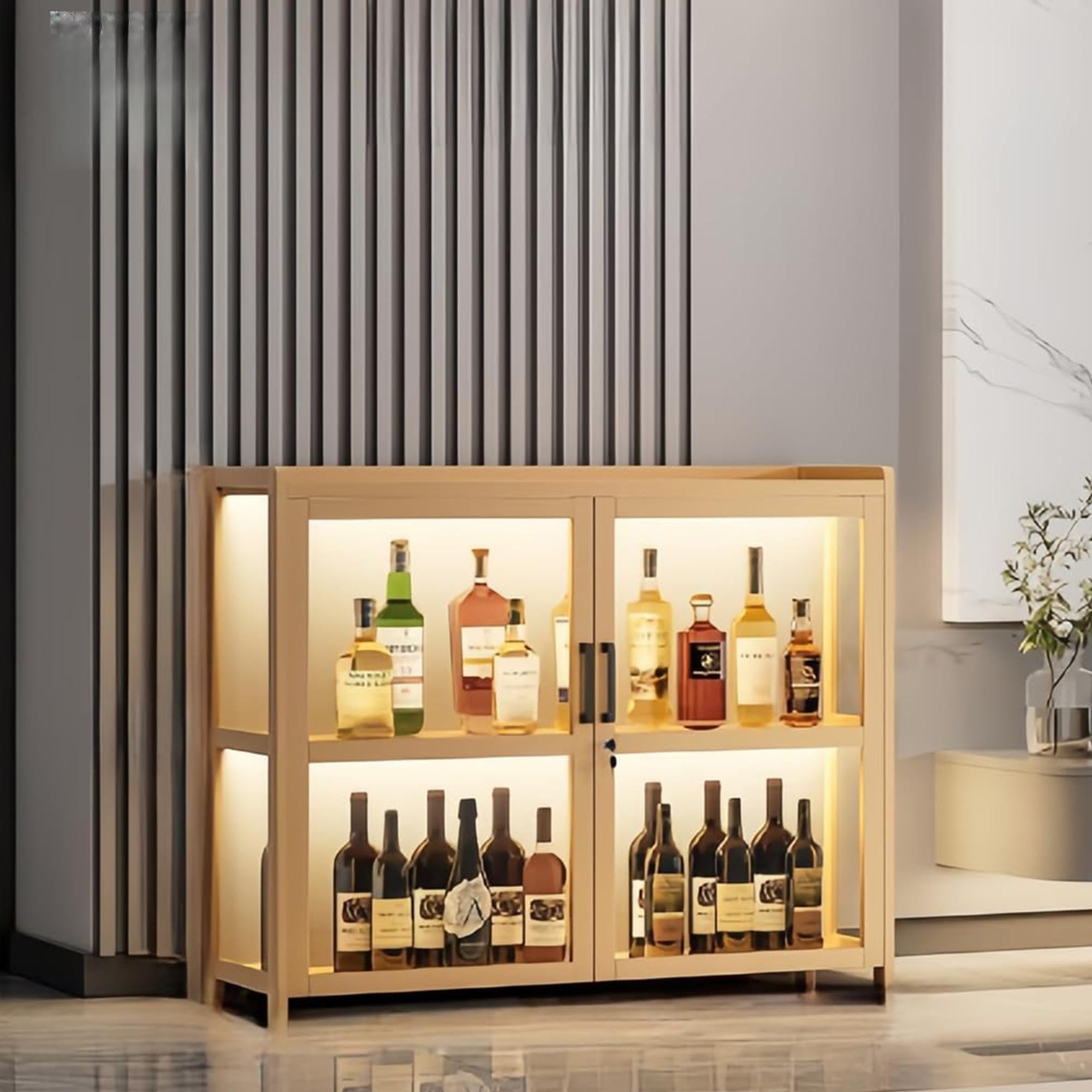 Amazon｜Unuonuo ウイスキーラック、ウイスキー 棚 おしゃれ