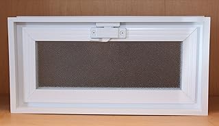 Glass Block Vent - 16x8 Vinyl Hopper Vent