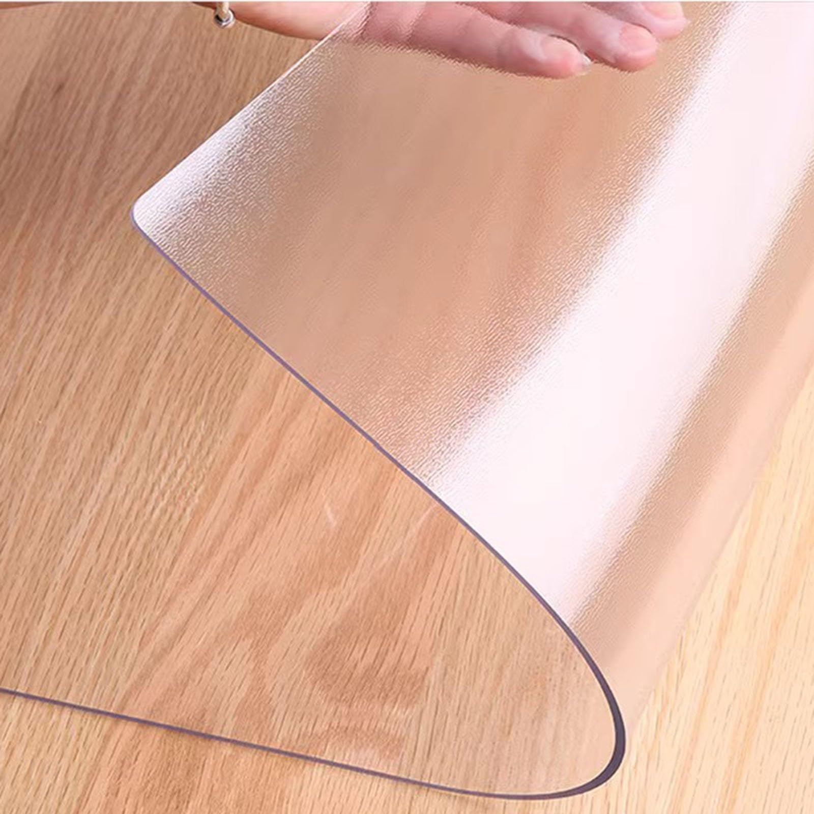 90x120cm/114x135cm/150x120cm Teppichschutz-Stuhlmatte, Bürostuhlmatte für Hartholzböden, Transparente Matten, 1.5mm Dicke Schreibtischunterlage ​(Größe:130x160cm)