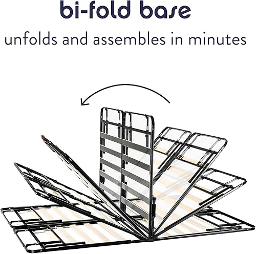 Miniatura 24 de Best Price Mattress Base de cama metálica de 18 pulgadas con base de colchón de listones de acero resistente (no necesita somier)