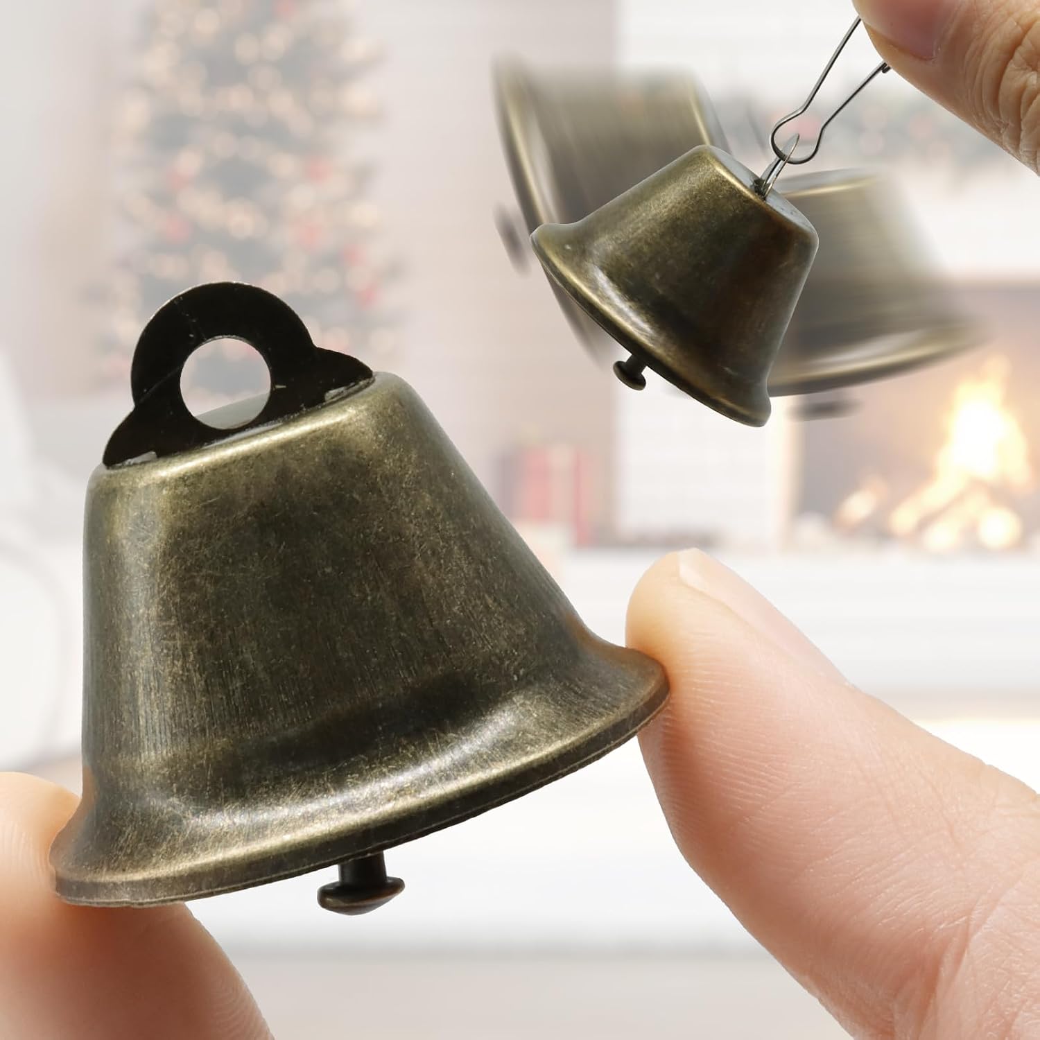 25 Pcs Craft Vintage Bells, Bronze