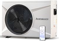 AQUASTRONG Inverter Pool Heat Pump: Heats & Cools Above/Inground Pools to 16,000 Gallons - WiFi Smart Control, 55K BTU
