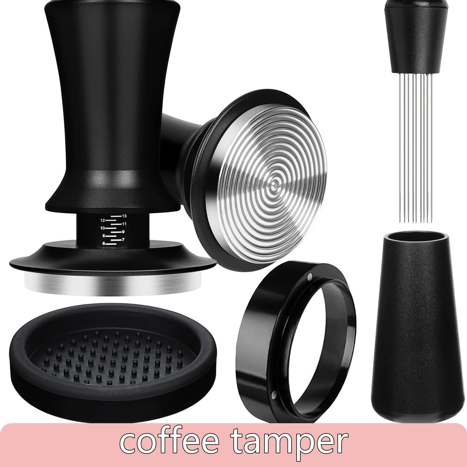 Herramientas De Café 4 Piezas Tamper De Café Ajustable Con Escala