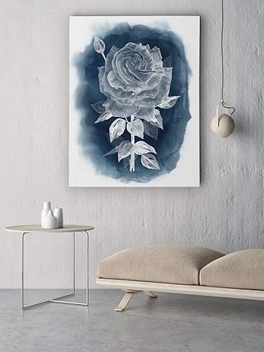 Miniatura 19 de Lienzo decorativo para pared, diseño de guisantes dulces azules I