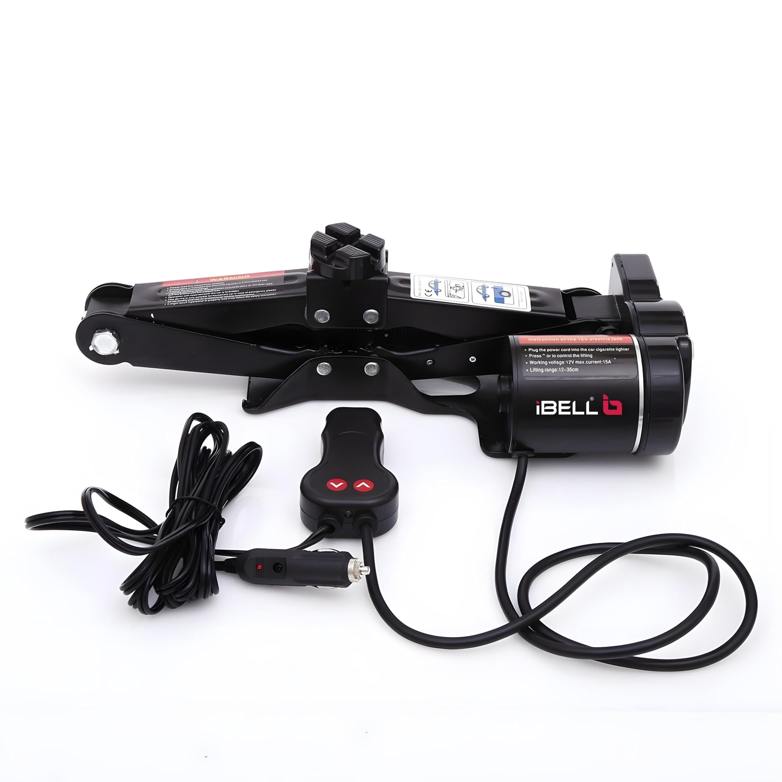 IBELL 12V DC Electric Scissor Jack Tool Kit Lift Upto 2 Ton Weight, Electric Floor Jack, (Height Upto 13.8 Inches)-image-13