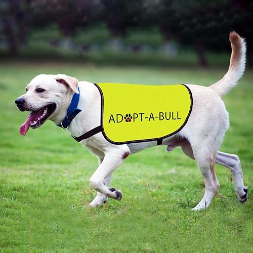 Miniatura 5 de Chaleco de adopción para perro, adopta un arnés para perro Bull chaleco con eslogan de Pitbull (Adopt-A-Bull-M)