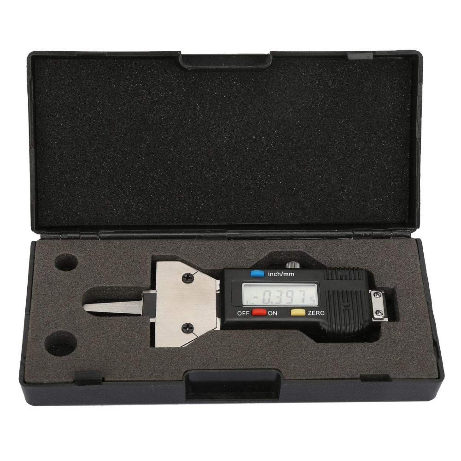Goick Tread Depth Gauge- Tire Inspection 0-25mm LCD Digital Tire Depth Gauge 0.01mm Tread Inspection Measurement Tool