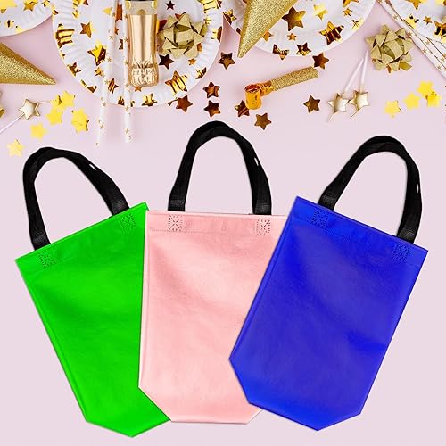 Miniatura 7 de BLEWINDZ Bolsas de Regalo Coloridas con Papel de Seda  12 Bolsas de Regalo Reutilizables Tamaño Mediano - Ideales para Bolsa de Dulces, Cumpleaños,