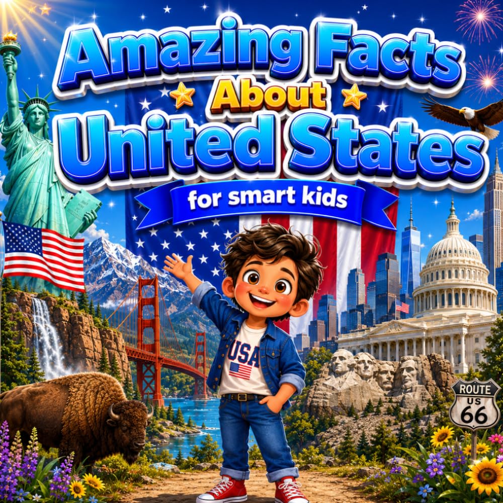 Amazing Facts About United States for Smart Kids: A Collection of Interesting Facts and Trivia About United States For Kids, Everything Young Readers ... Wildlife, Traditions, Culture, and More