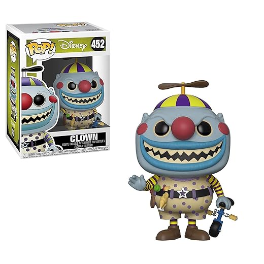 En Oferta Funko Pop Disney: Nightmare Before Christmas - Clown Collectible Figure, Multicolor