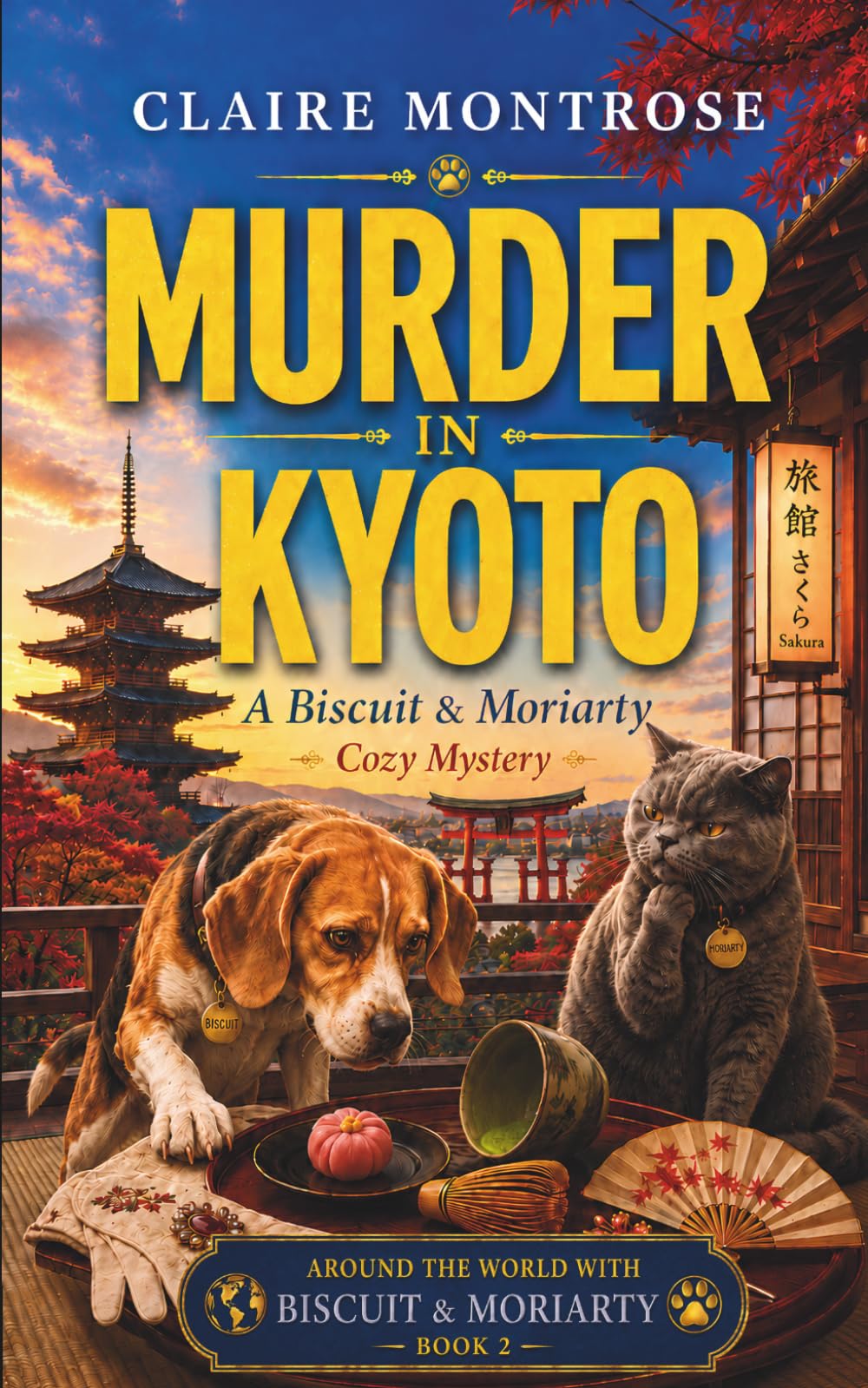 Murder in Kyoto: A Biscuit & Moriarty Cozy Mystery: 2 (Around the World with Biscuit & Moriarty)