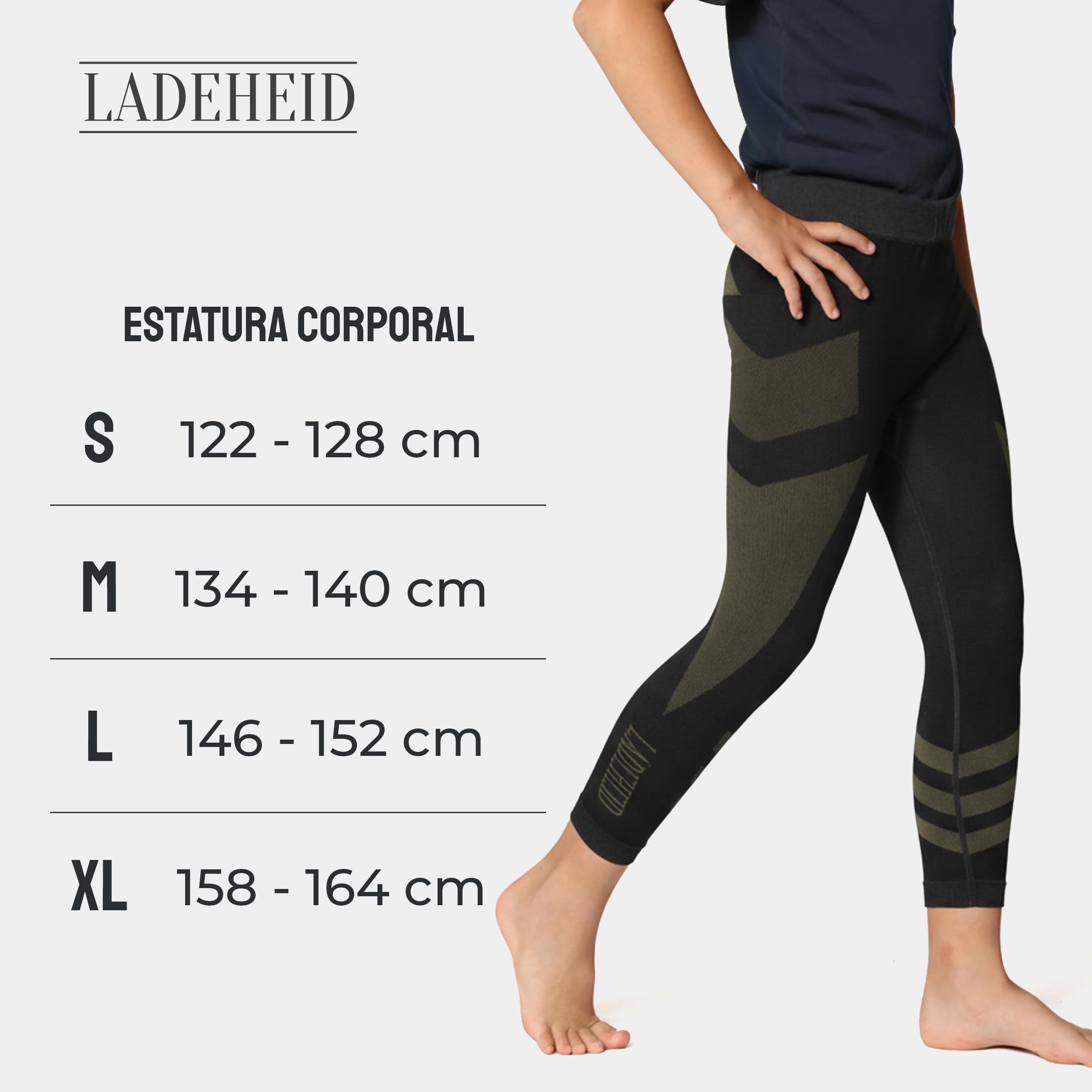 Ladeheid Calzoncillos Térmicos Largos Ropa Interior Unisexo Niños LAGI008