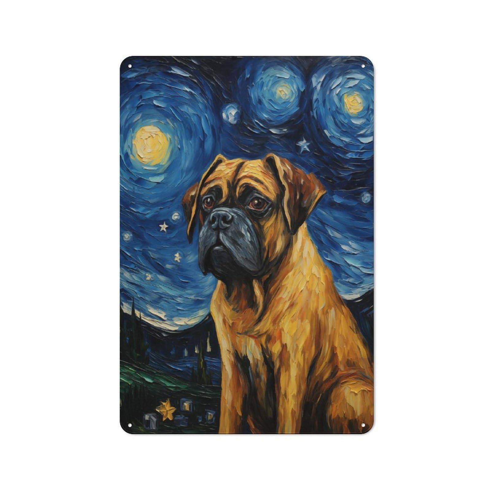 Bullmastiff Garage Metal Sign 30x20cm, Weathered Look Shed Wall Plaque for Garage, Workshop, Shed Or Utility Room