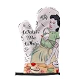 Funny Oven Mitts for Women Baking Gifts Kitchen Accessories Baker Gifts Novelty Heat Resistant Mittens Cooking Gift White Cute Birthday Housewarming Presents for Bakers Mom Wife Best Friends Sister