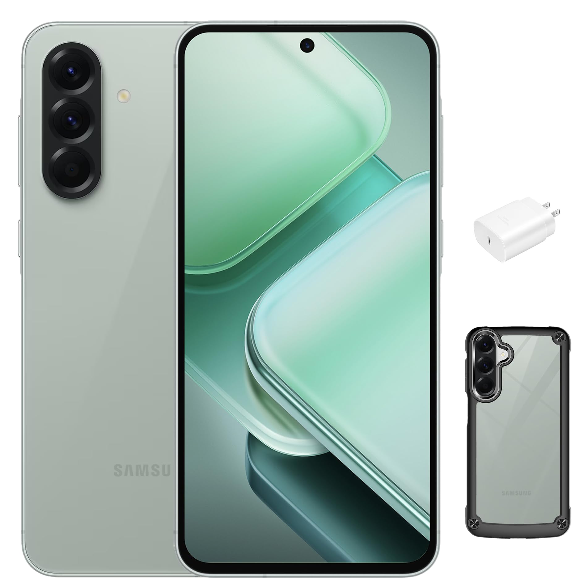 Samsung Galaxy A56 5G – 256GB Olive – International Unlocked – 6.7" 120Hz AMOLED, 50MP Triple Camera, 5000mAh Battery – Works with T-Mobile & AT&T (Verizon Limited) | Includes Fast Charger & Case