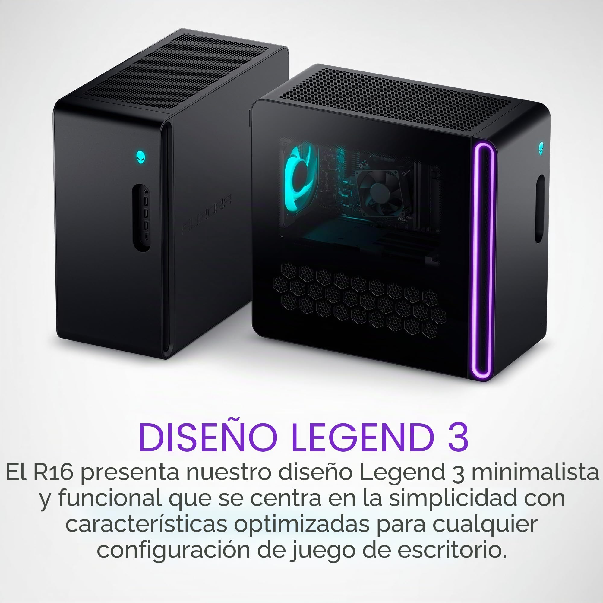 Alienware Aurora R16 Gaming Desktop - Intel Core i7 14700F, 32GB DDR5 RAM, 1TB SSD, NVIDIA GeForce RTX 4070 Super 12GB GDDR6X Graphics, Windows 11 Home, 1 año de Servicio en el Sitio/en casa, Negro