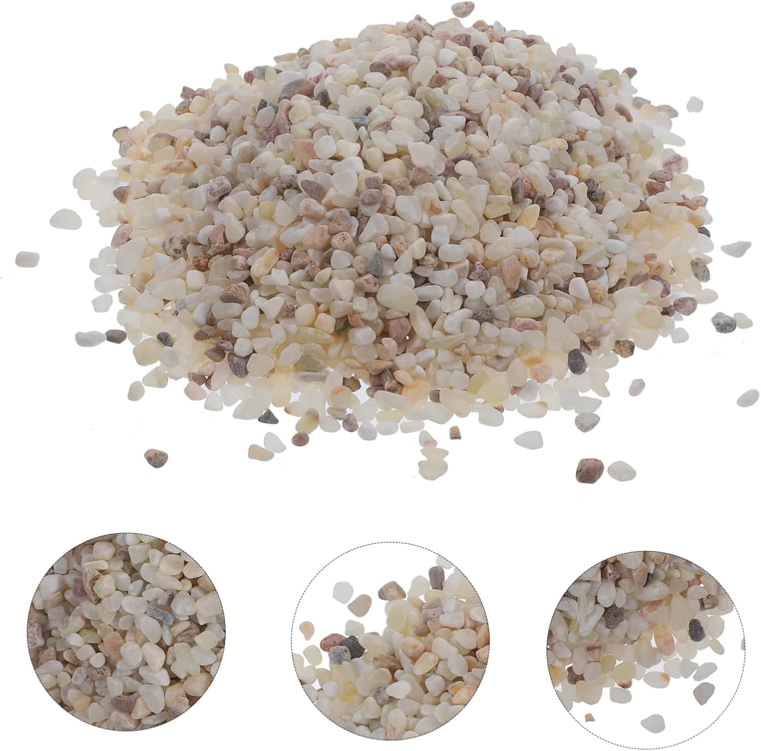 ABOOFAN 1set Crushed Gravel for Freshwater Aquarium Natural Polished Decorative Stones for Fish Tanks Turtle Tanks and Planted Aquariums to Maintain Substrate