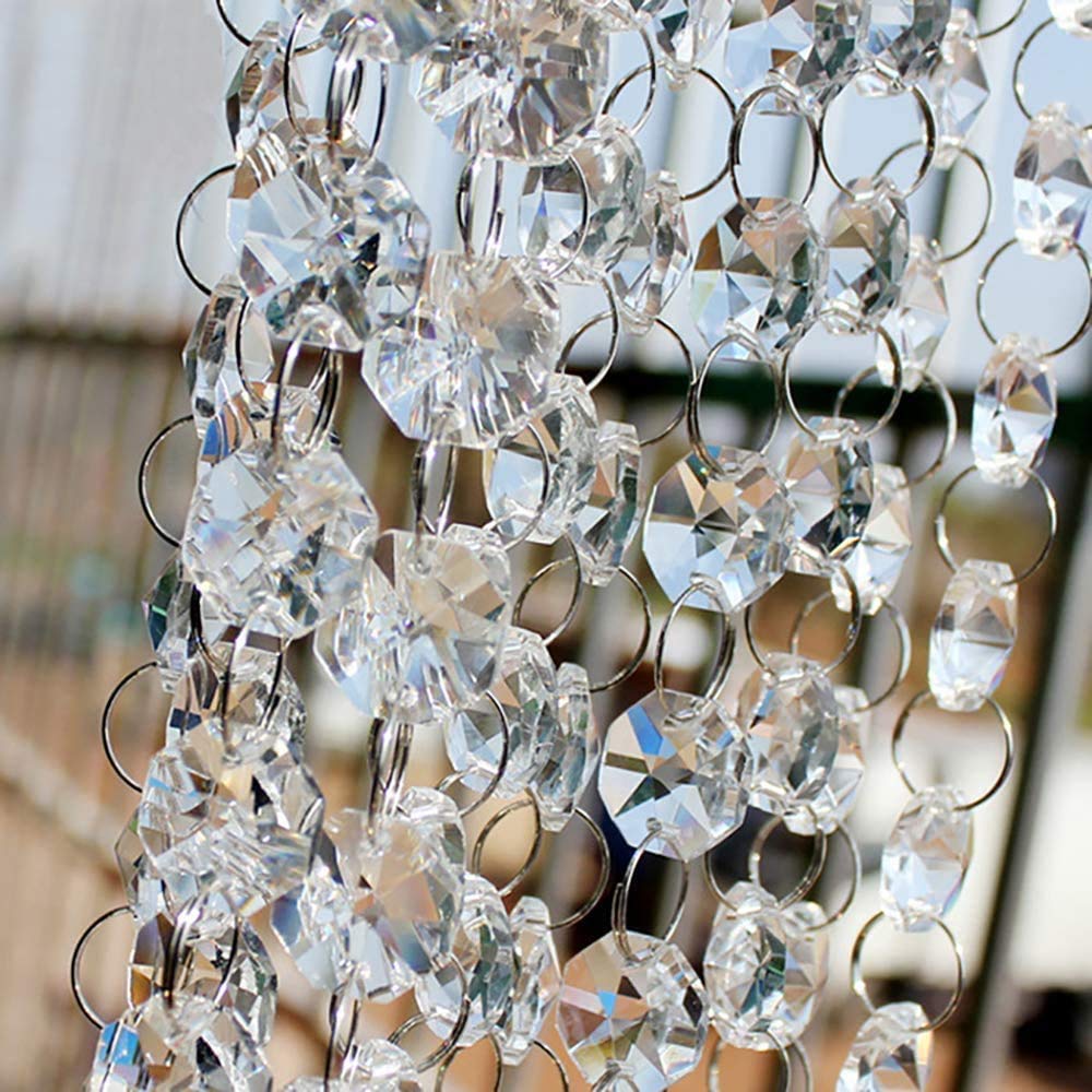 200 Pezzi 14mm Parti lampadario di Cristallo Perline di Vetro