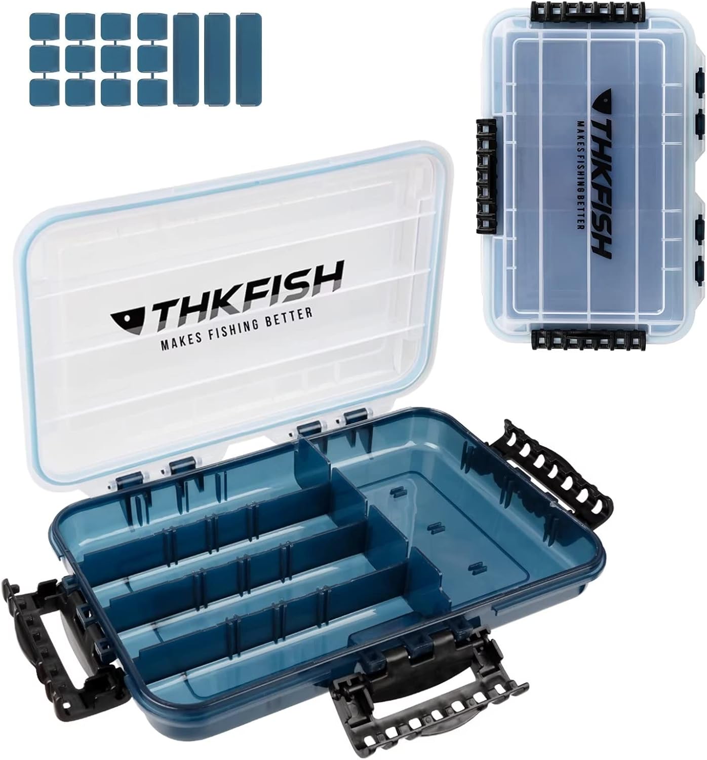 THKFISH Fishing Tackle Box 36001PC Tackle Tray Floating