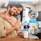 Prise Connectée WiFi (Type F), Prise Intelligente EIGHTREE, Compatible avec Alexa, Google Home, SmartThings, Suivi de la Consommation d'énergie, Contrôle de l'App Smart Life, 16A, Pack de 4 - 5