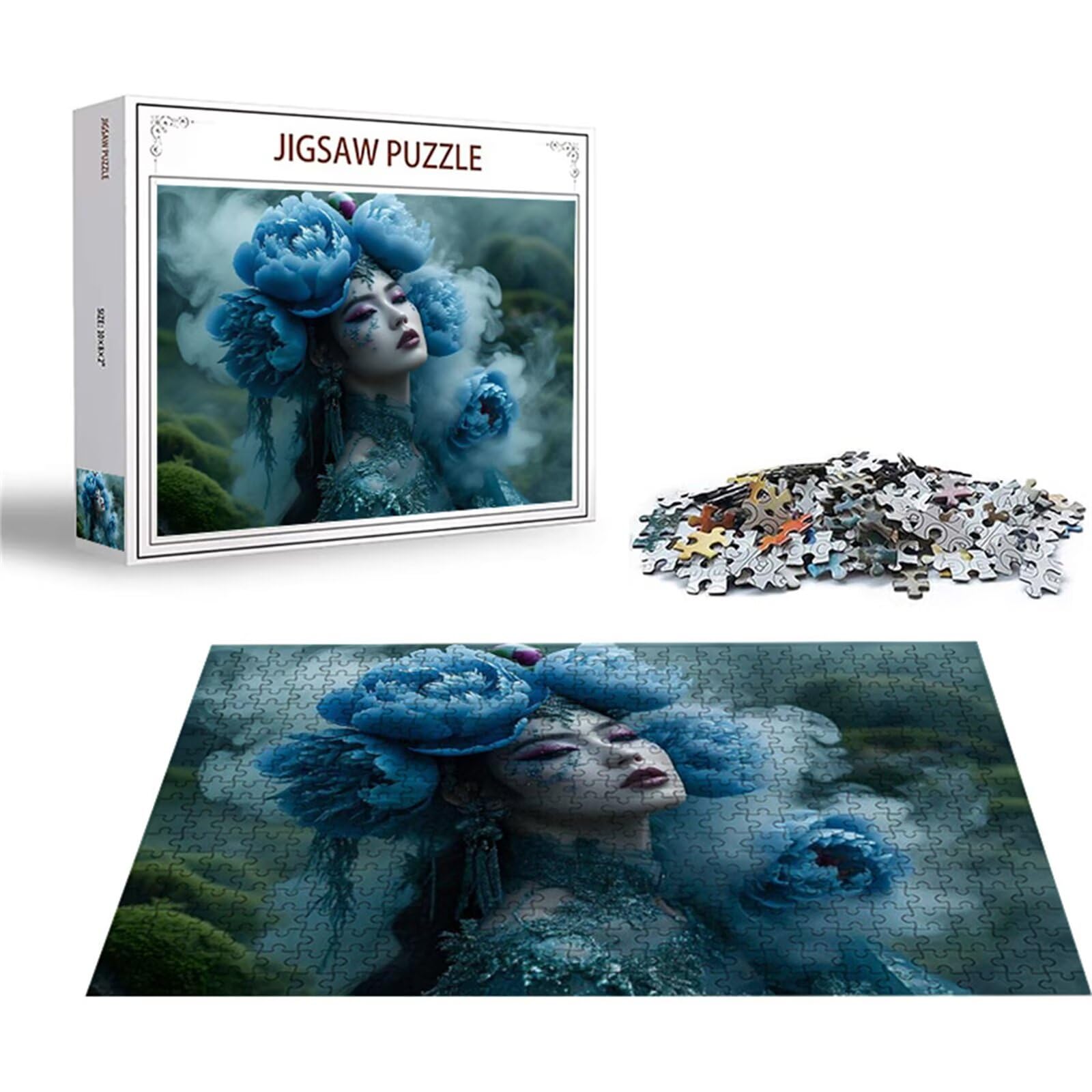 Puzzle 2000 sztuk kobiety puzzle kwiat układanki drewniane, klasyczne dla dorosłych diY gra wyzwanie idealnie pasują między nimi literami z tyłu Wysokiej jakości układanki dla dzieci i dorosłych wiek