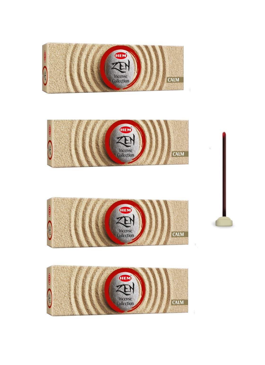Hem Zen Calm Dhoop 100 g - Combo of 4 (11 Sticks in Each Pack)