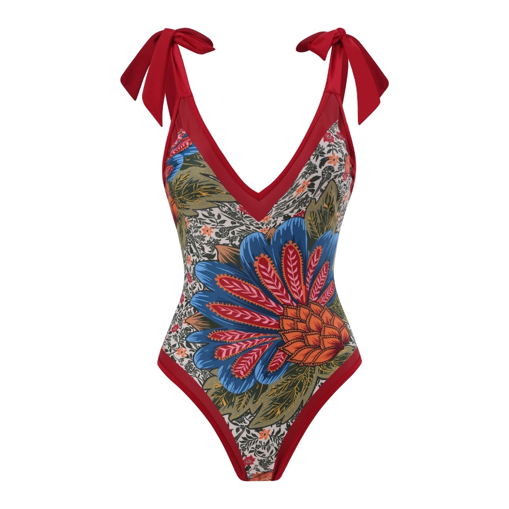 Mujeres Traje De Baño De Dos Piezas con Falda Larga Sarong Playa Cover Up Beachwear para Playa, Piscina, Vacaciones Tropicales (Color : F, Size : L)