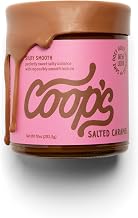 Coop's Salted Caramel Sauce: Rich and Buttery, Gourmet, All Natural, Handcrafted, Gluten Free, Non-GMO, Award Winning, Ice Cream Toppings, Desserts, 10 Ounce