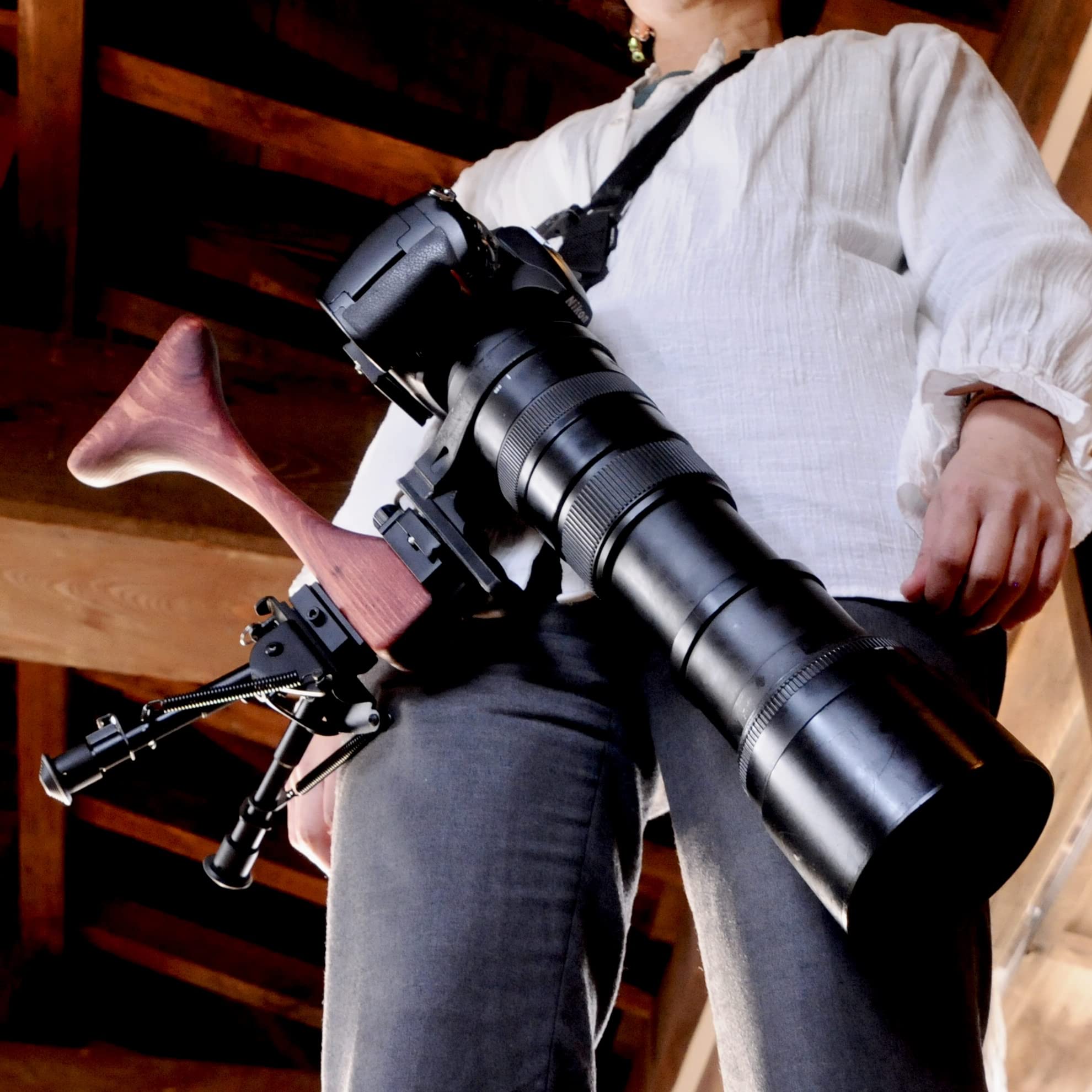 Amazon.co.jp: カメラ用木製ストック アドバンス アルカスイス互換