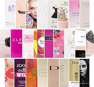 Pilestone Women's Designer Fragrance Sampler Set - Luxury High End Perfume Vial Sample Most Popular (15 Random Vials)