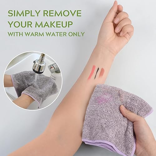 Miniatura 5 de SINLAND Toallas Faciales de Microfibra Ultra Suaves Paños de Lavado Faciales Paño Facial para Baño 12 Pulgadas x 12 Pulgadas Paquete de 6