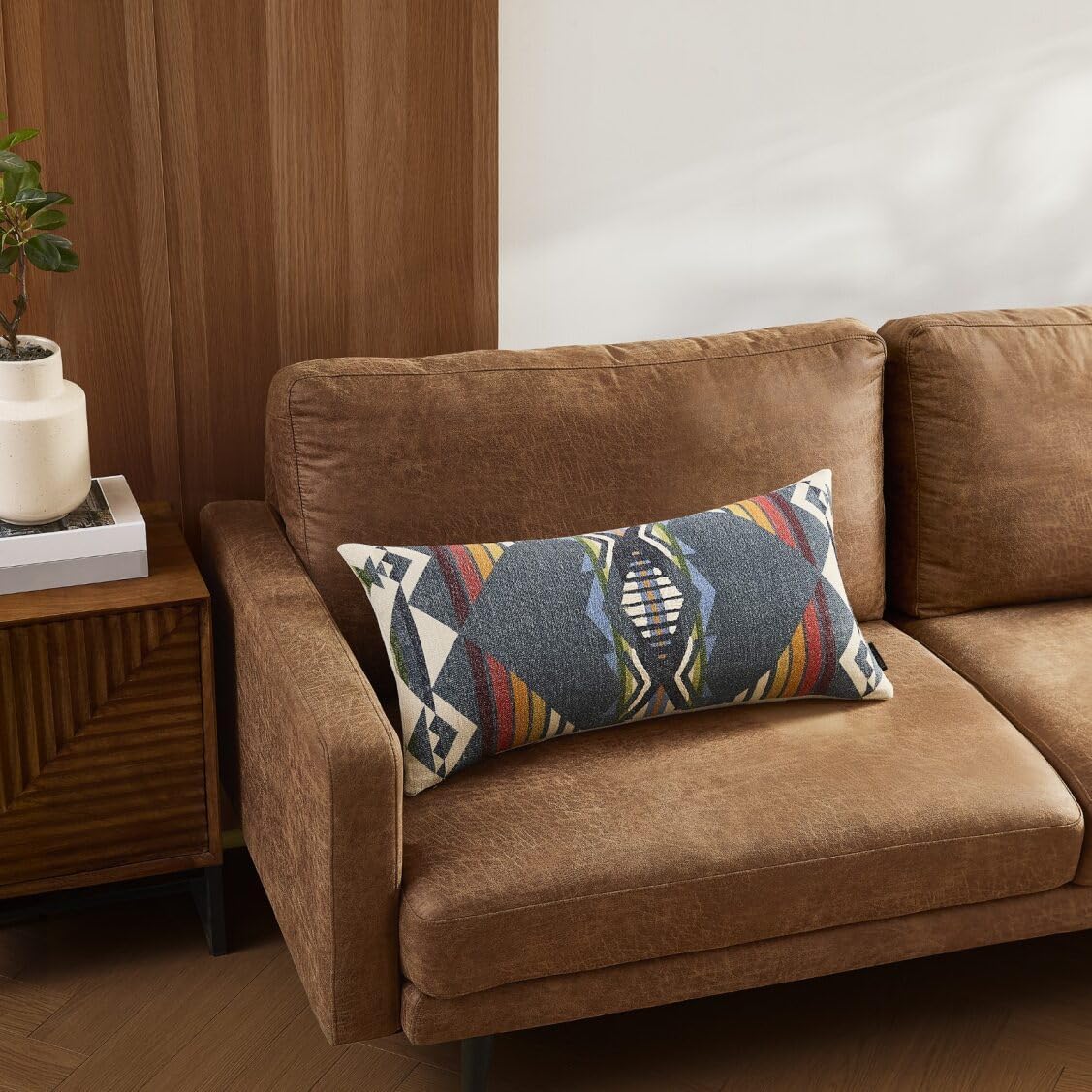 Pendleton Decorative Pillow - 100% Cotton Hypoallergenic Breathable Plush Soft Comfortable Luxury Home Decorative Pillow, (14" x 30", Creekside)