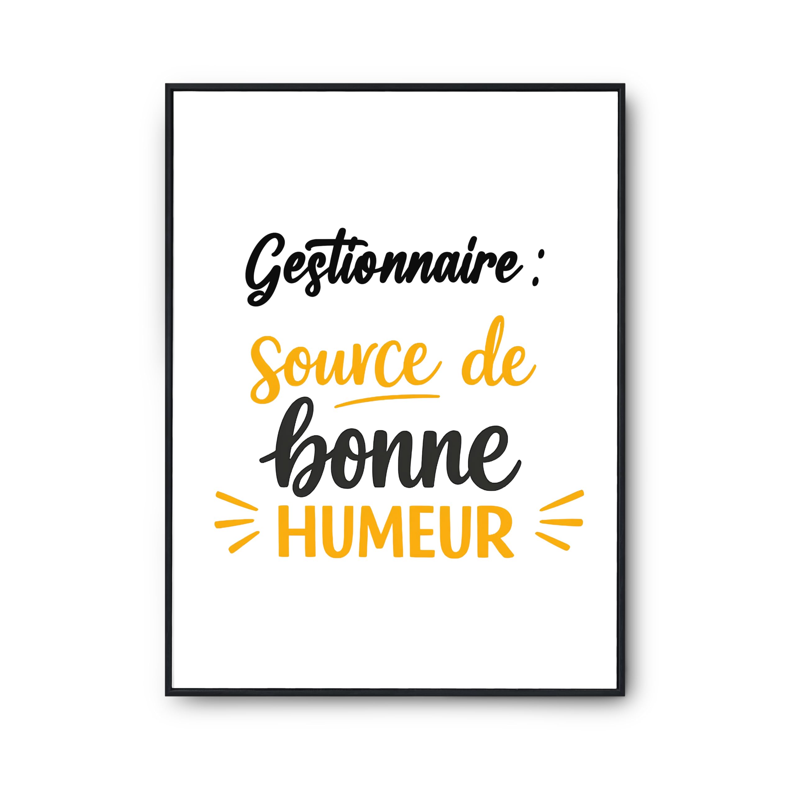 Affiche Gestionnaire Otshirt - Poster Humour et Décoration Murale Fabriqué en France - 6