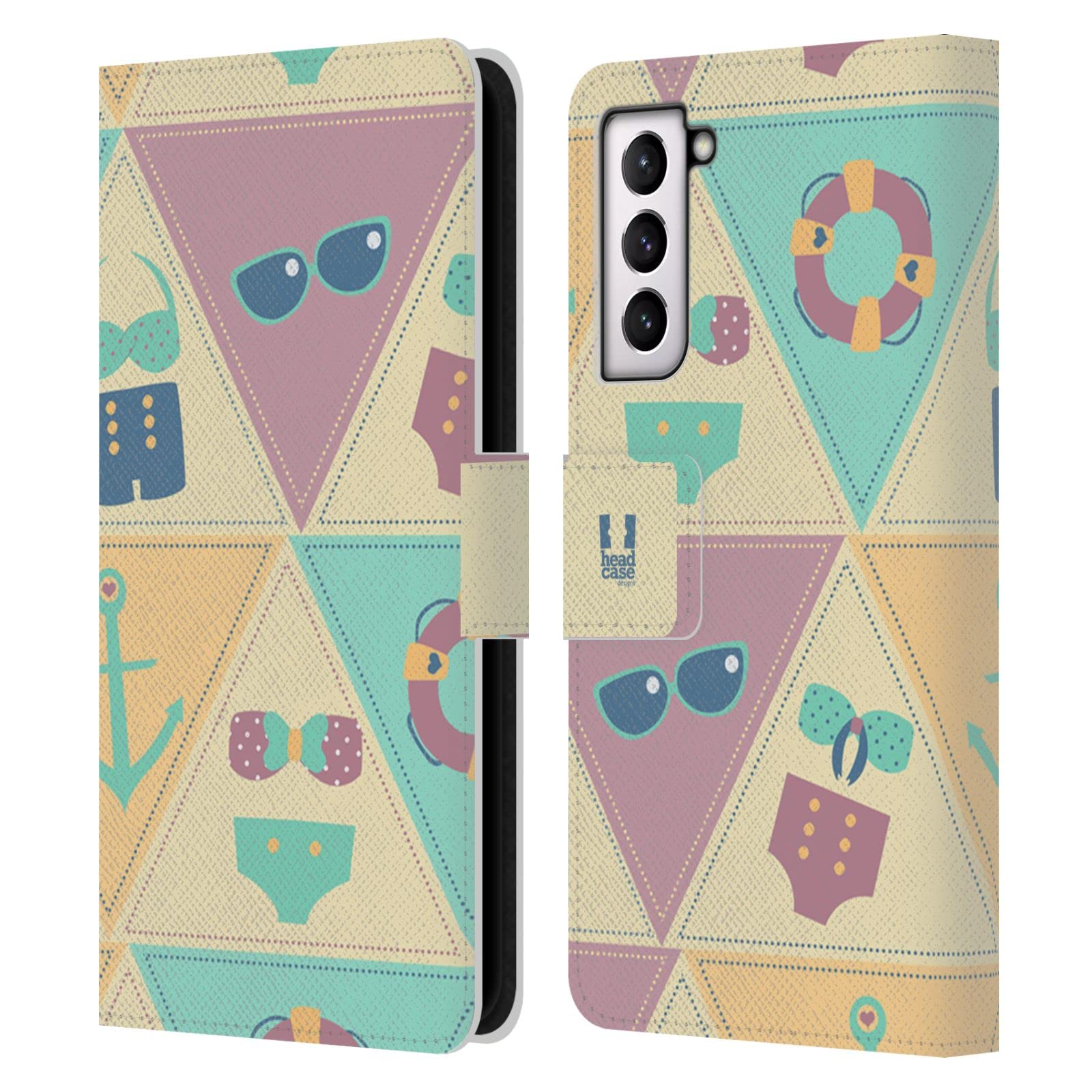 Funda de cuero para Samsung S21 FE 5G acabado premium Head Case 7