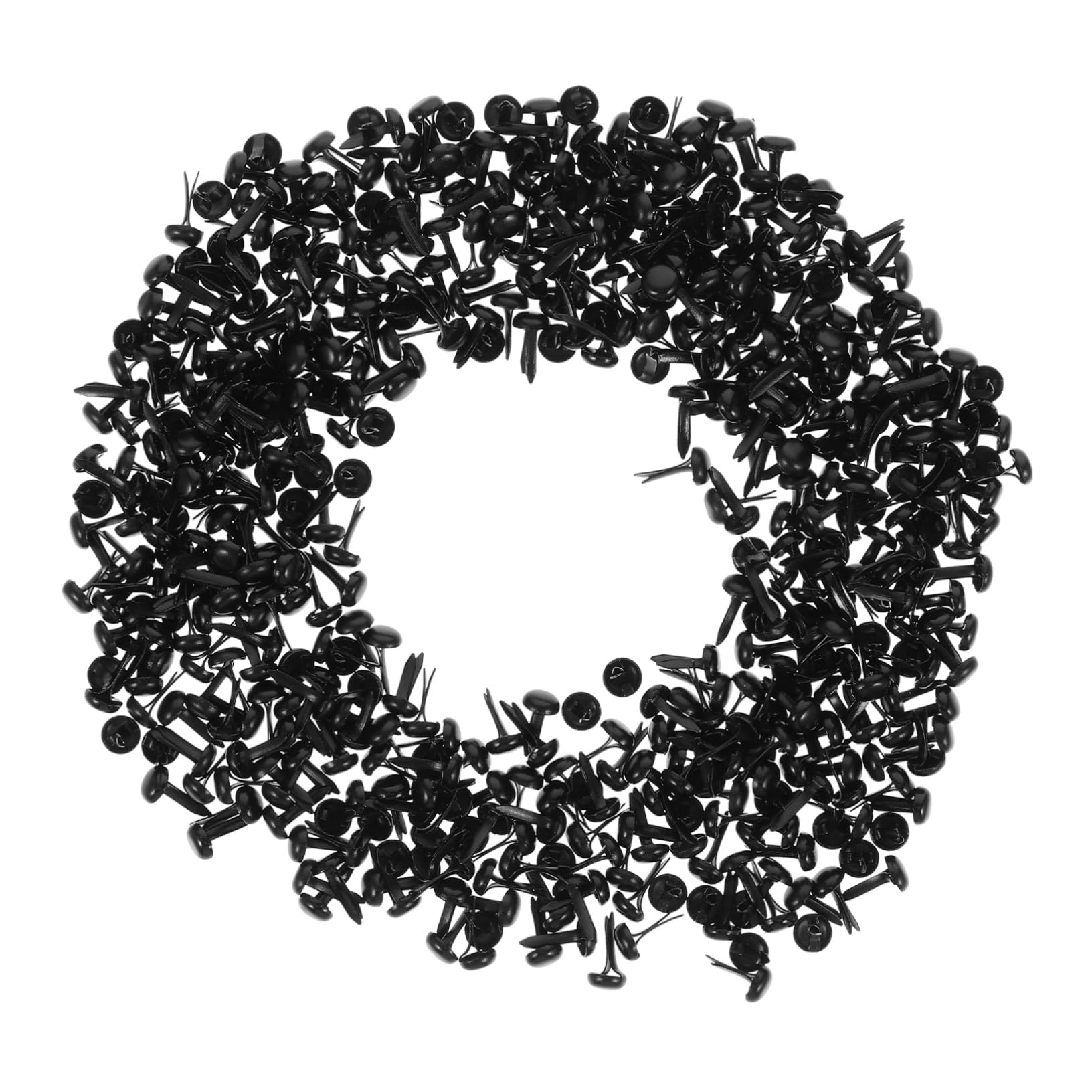 HOMSFOU 500pcs Metal Brads for DIY Crafting Round Indoor Sofa Brads Miniature Craft Suitcase Fasteners Handmade
