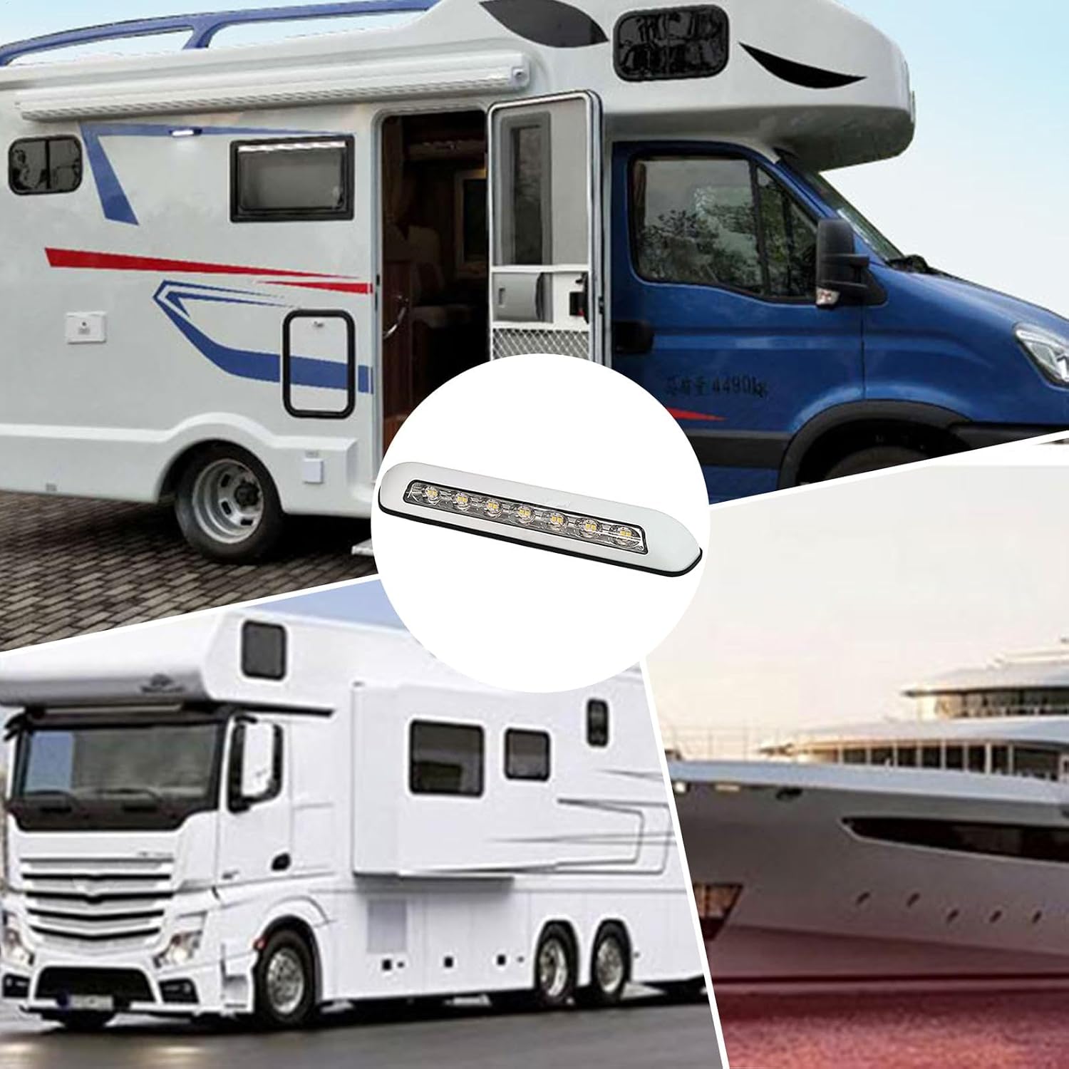 Rv Awning Lights - Motorhomes Led Spotlights, Waterproof Rv Spotlights | Dependable Motor Home Patio Accessories Step Light, Sturdy Rv Exterior Utility Led Replacement Light for Traveling, Camping