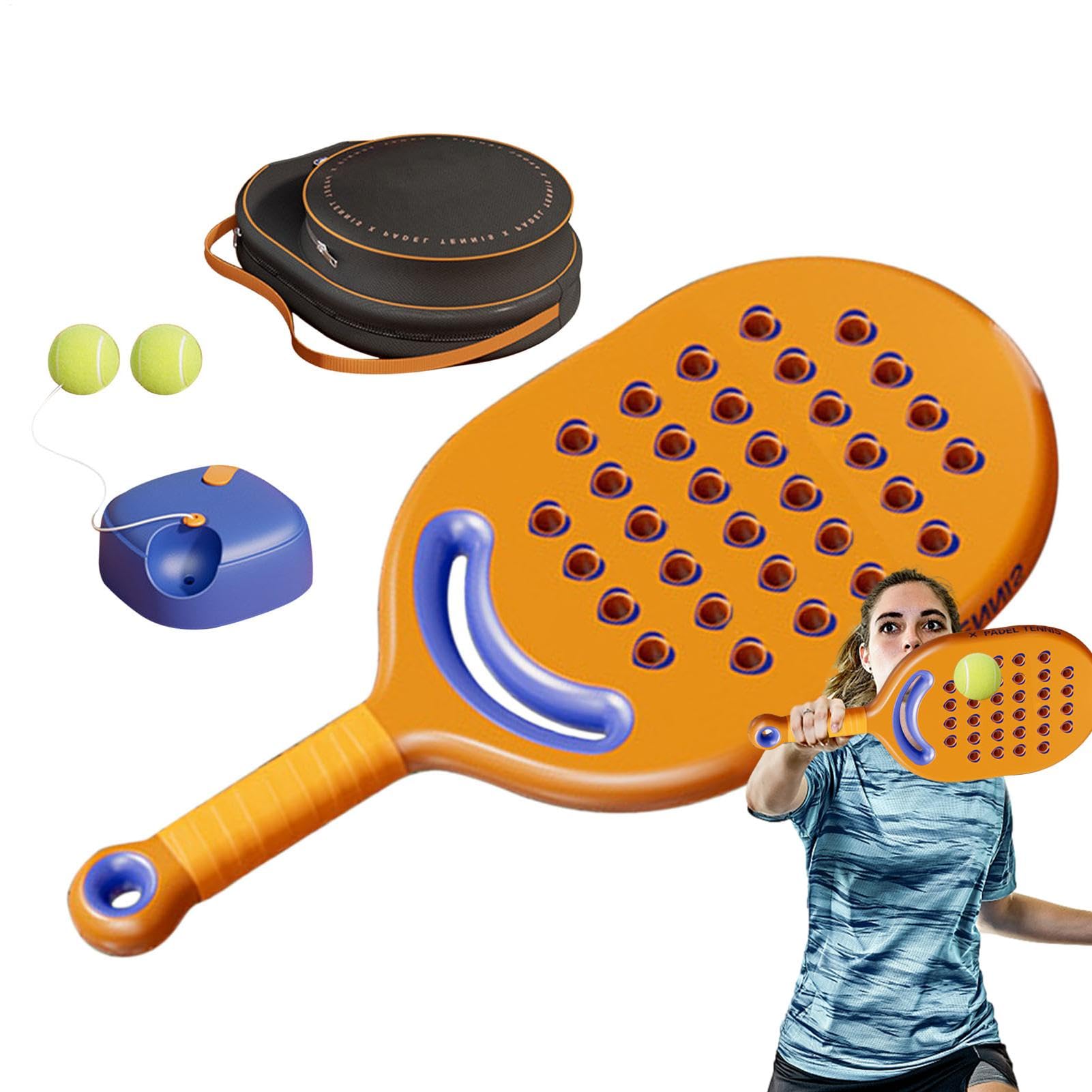 Palla da Tennis Rimbalzante per Allenamento Kit Portatile di Allenamento | Solo Attrezzo Rimbalzante da Tennis Portatile con Corda Elastica Lunga per Adulti e Bambini
