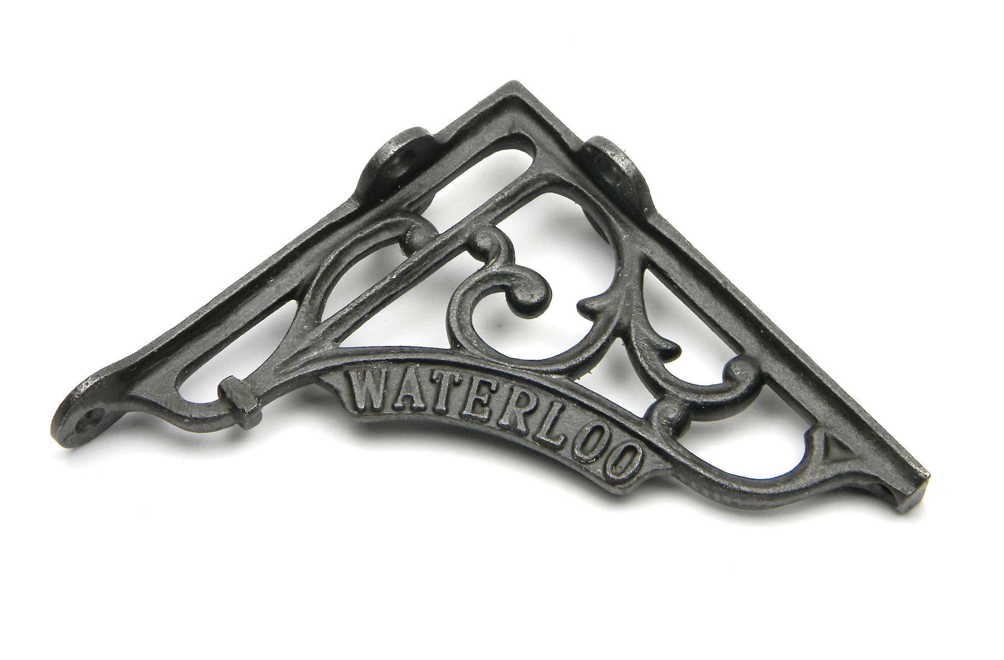 Waterloo Pair of Shelf Brackets Antique Cast Iron 125mm x 125mm / 5″ x 5″